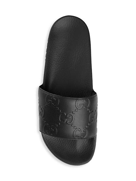 gucci persuit slides|saks fifth avenue Gucci slides.